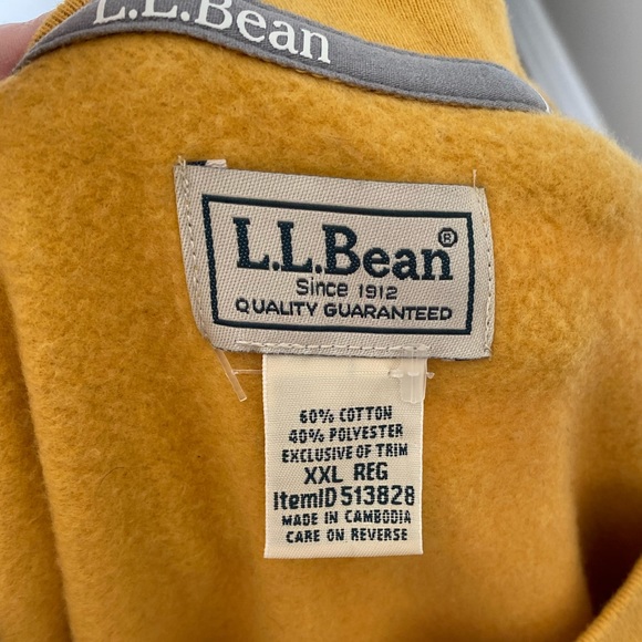 Men’s L.L. Bean Color Block Sweatshirt Size XXL - Picture 2 of 4